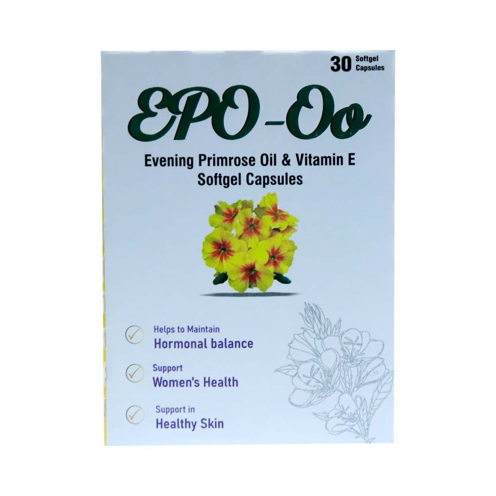 Epo-Oo Evening Primrose Oil & Vitamine Softgel10PCS x 3