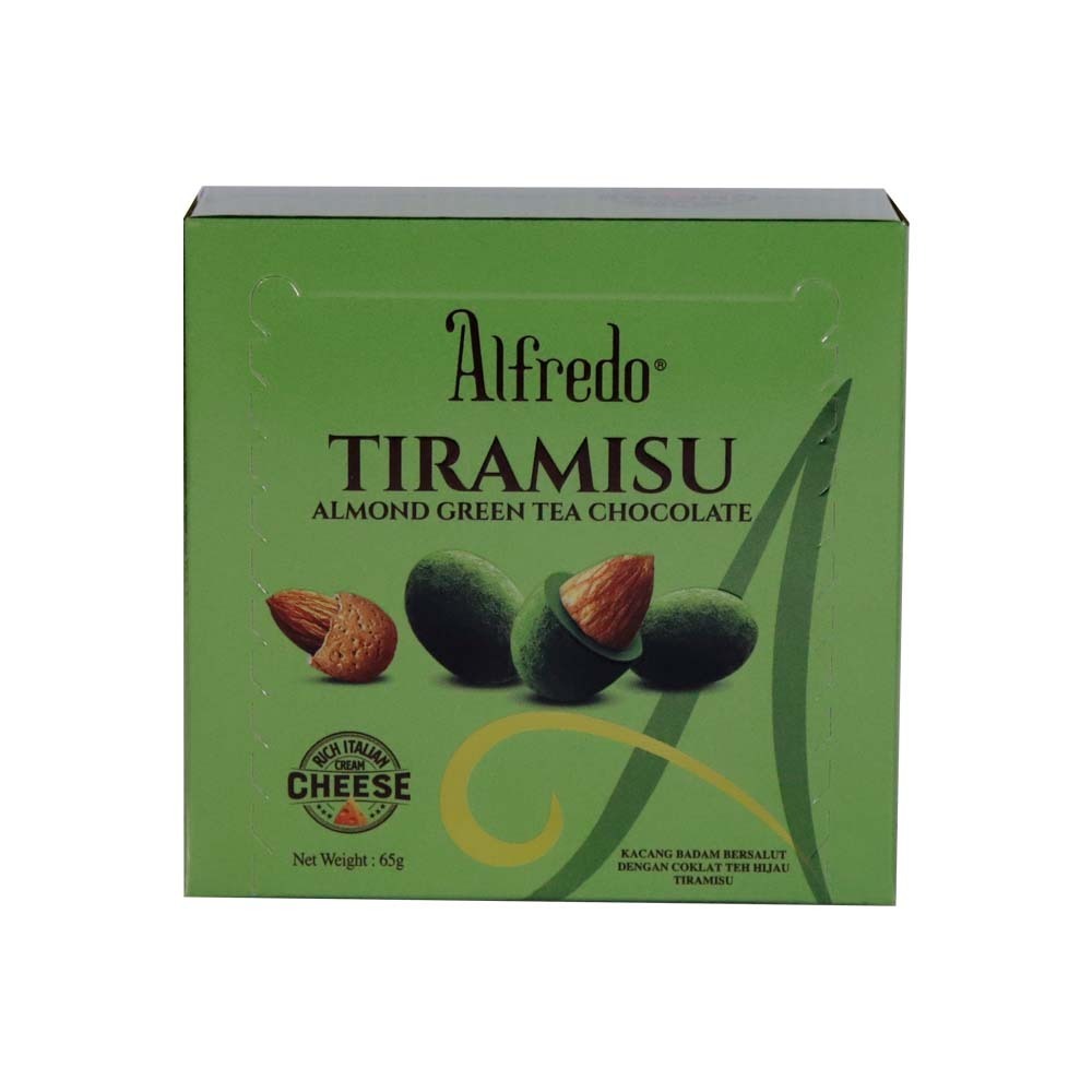 Alfredo Tiramisu Almond Green Tea Chocolate 65G