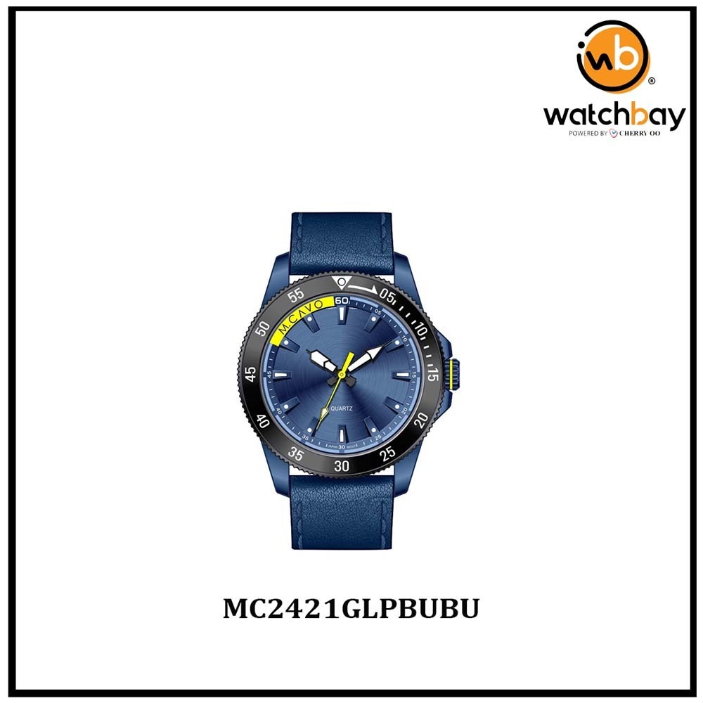 M. Cavo Men Watch MC2421GLPBUBU Cherry Oo