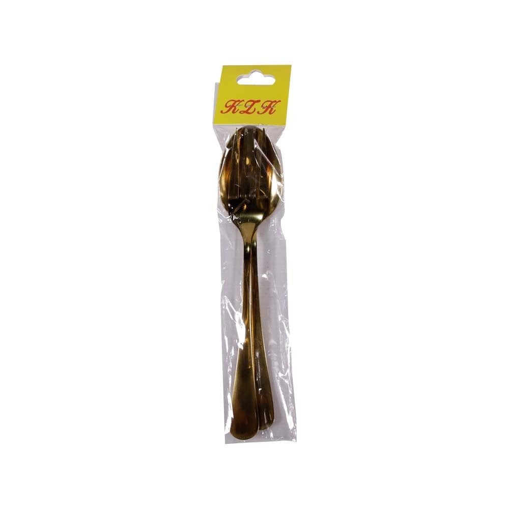 KZK Table Spoon & Fork (Gold)