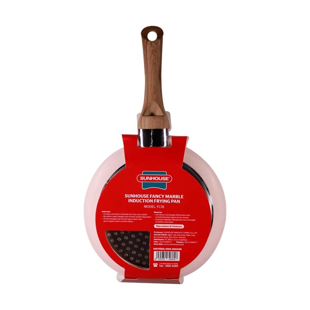 Sunhouse Fancy Marble Induction Fry Pan 18cm FC18