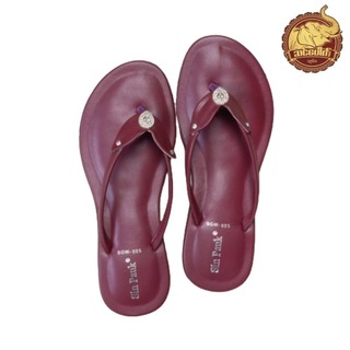 Sin Pauk Women Leather Slipper (Design-2,No-36) SGW-005
