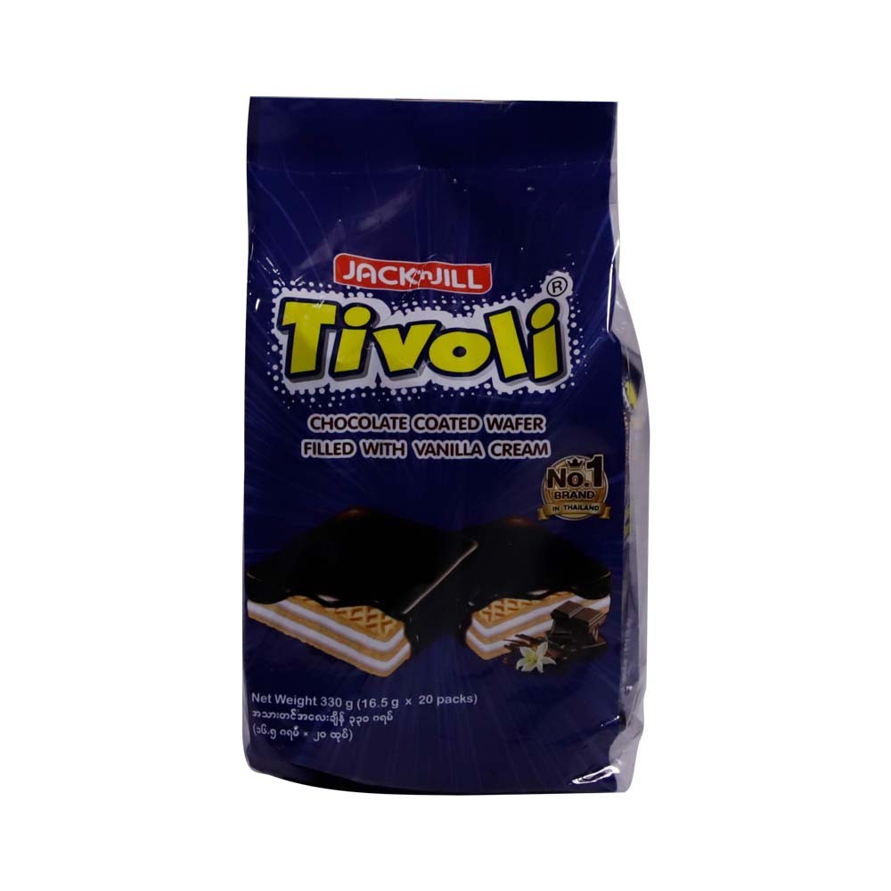 Jack & Jill Tivoli Choco Wafer With Vanilla Cream 330G