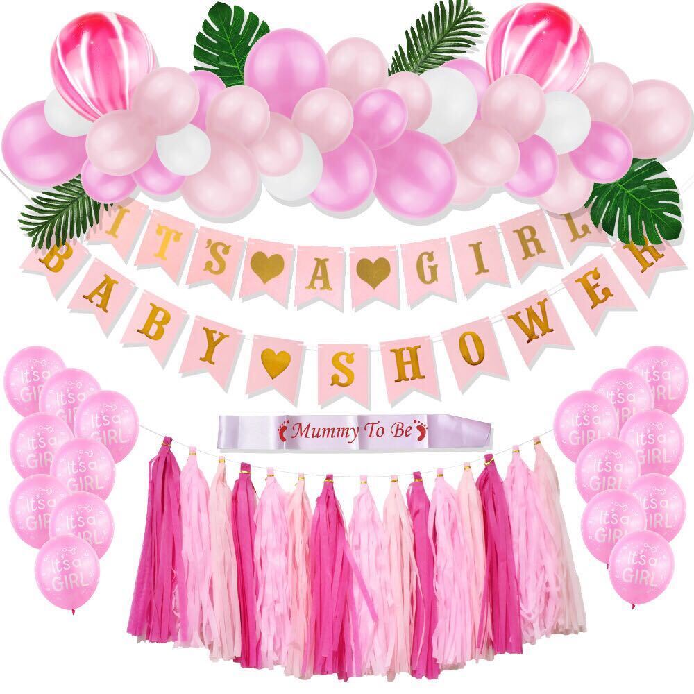 Carryall Myanmar It's a girl Tassel and balloon set BBS003