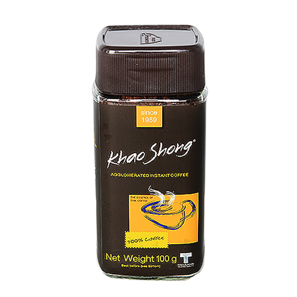 Khao Shong Agglomerated Instant Coffee 100% 100G (Bottle)