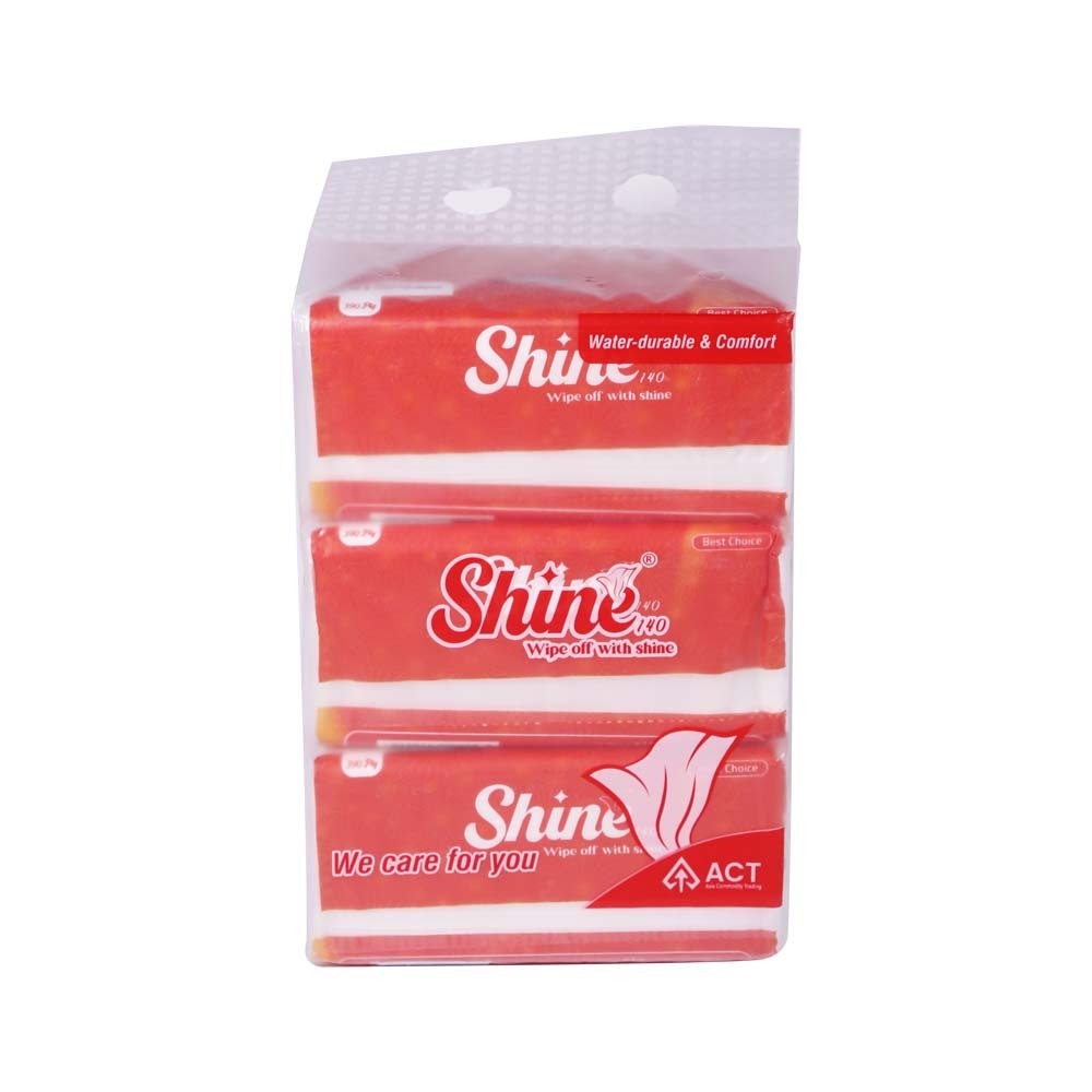 Shine Facial Tissue 3Ply 390 Sheets x 3