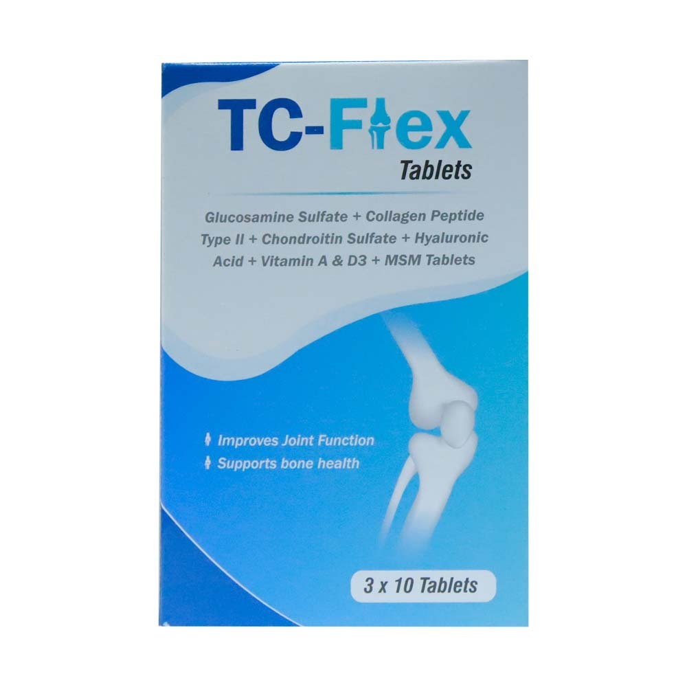 Tc-Flex Joint & Bone Health Tablets 10PCS x 3