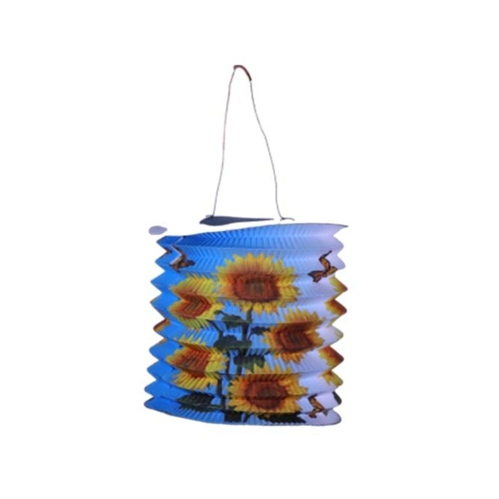 Uncle Gyi Sunflower Cylinder Paper Lantern (Big) 10PCS x 1Pack Blue