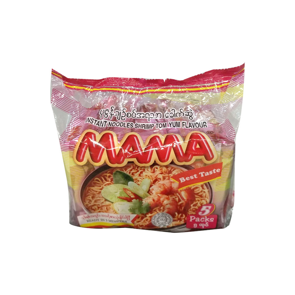 Mama Instant Noodle Tom Yum Shrimp 5PCSx55G