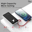 Konfulon J-08 (20000mAh Fast Charging 15W Built-in Cable Power Bank) White