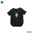 Max & Mia Unisex Printed T-Shirt TO018B Black (9-10 Years)