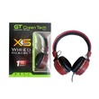 Green Tech Head Phone GTHS - X5 Red 
