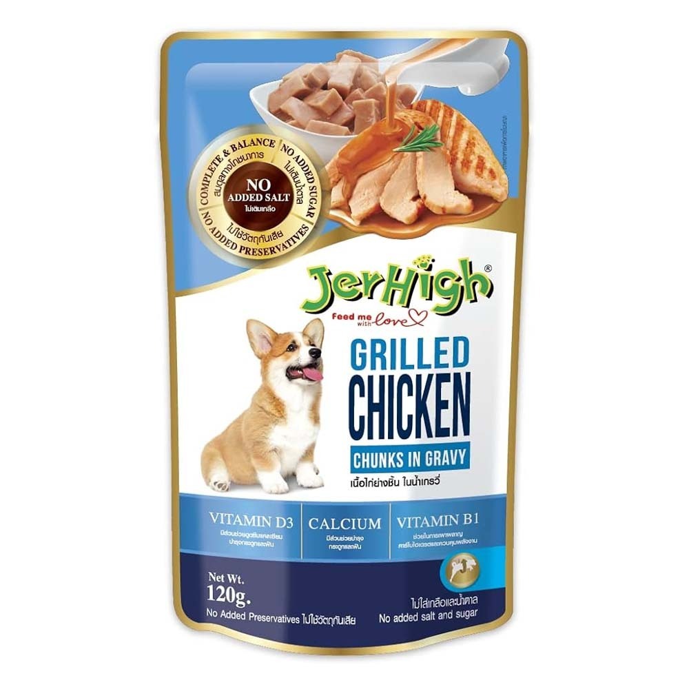 Jerhigh Dog Wet Food Grilled&Chicken 120G