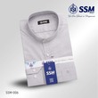 Mandarin Collar Shirt Long Sleeve Large (Light Gray) SSM-O-P-S-006