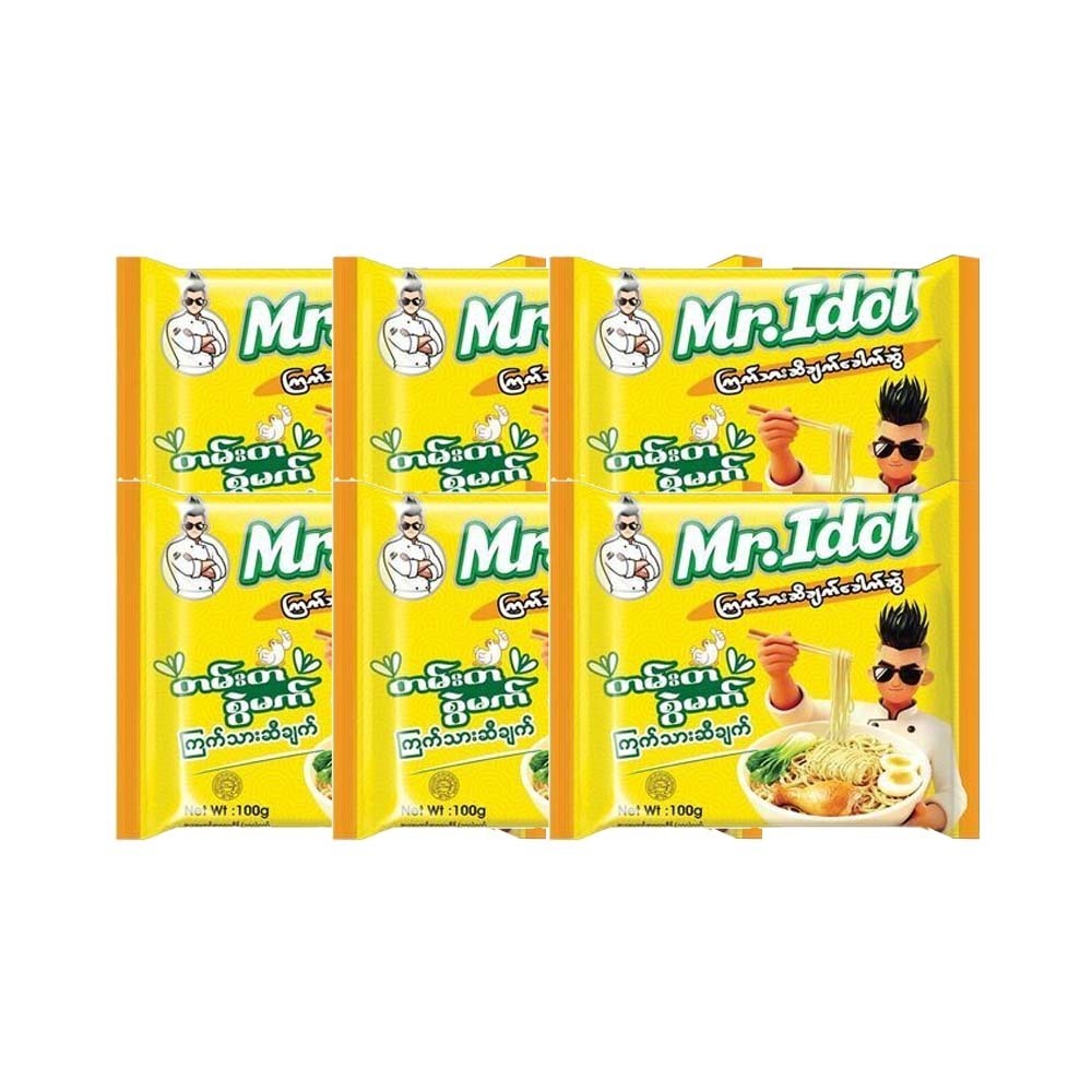 Mr.Idol Noodles Chicken Oil (6PCS x 100G)