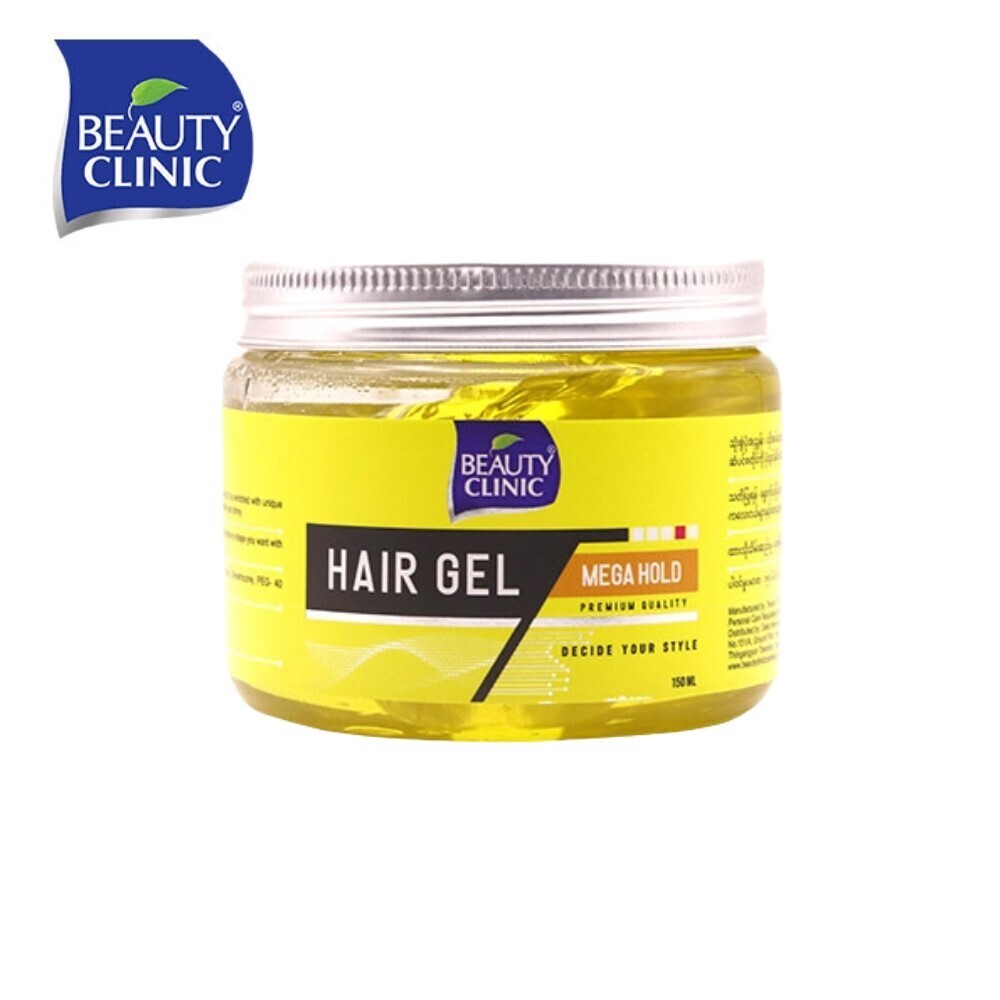 Beauty Clinic Mega Hold Hair Gel 150ML Yellow 6 291108 657621