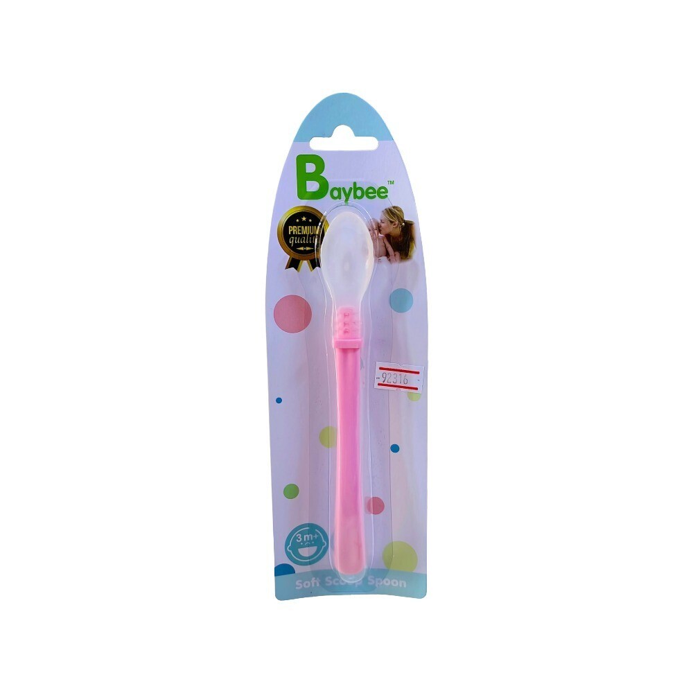 Baby Cele Baybee Soft Scoop Spoon Pink 11727