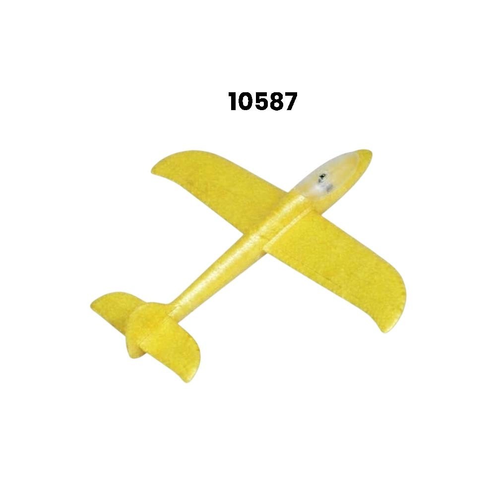 Baby Cele LED Foam Airplane Glider Toy 10587 (Yellow)