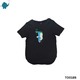 Max & Mia Unisex Printed T-Shirt TO018B Black (9-10 Years)