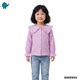 Max & Mia Kid Girl Cotton Puff Long Sleeve Blouse MM9944 Deep Pink L (7/8yrs)