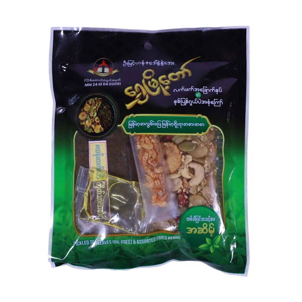 Shwe Myot Taw Pickled Tea & Fried Bean Sweet 160G