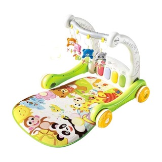 Baby Cele 2 in 1 Baby Gym With Walker Kids Game Green 10696