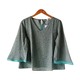 Kudos Chiffon Woman Blouse B-006 Teal XL