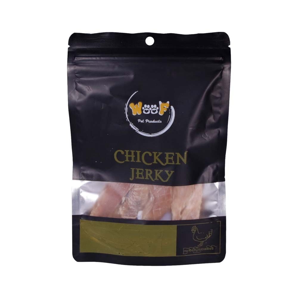 Woof Dog Treats Chicken Jerky 60G