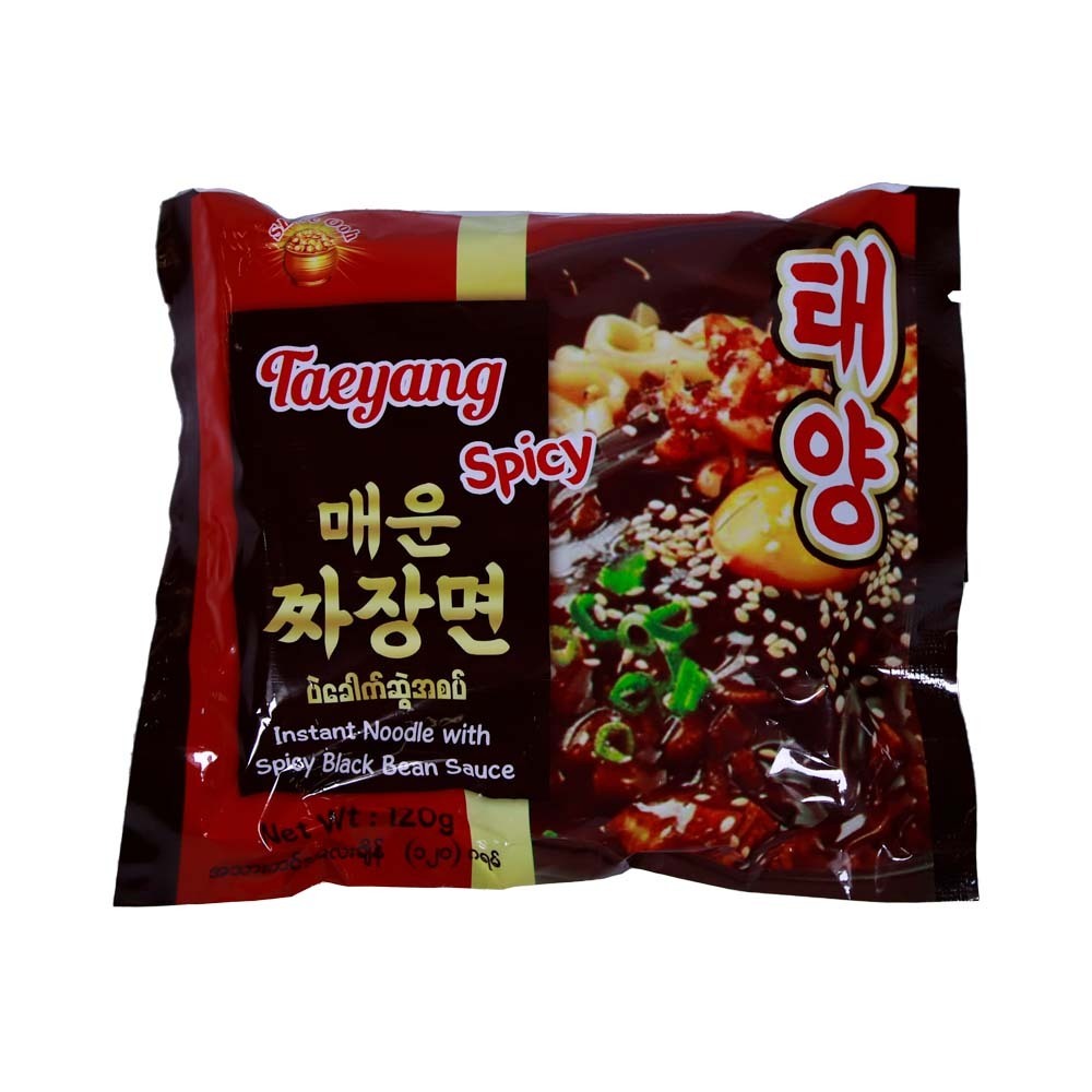 Shwe Oah Instant Noodle Black Bean Spicy 120G