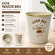 KPT Good Day Cute Golden Waste Bin KPTCL00126