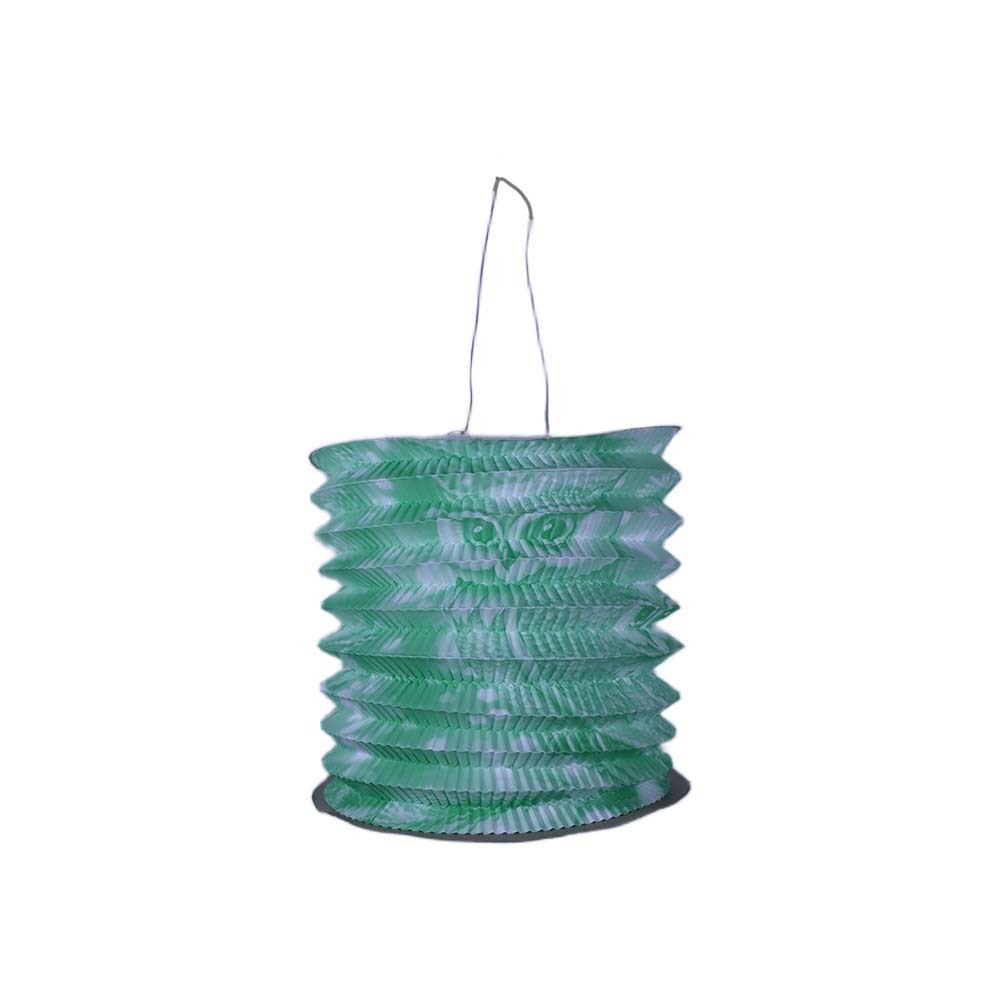 Uncle Gyi Owl Cylinder Paper Lantern (Big) 10PCS x 1Pack Green