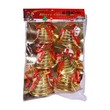 Christmas Tree Decoration Bells 6PCS (Gold)