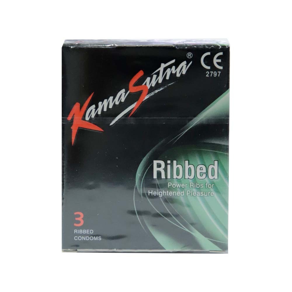 Kamasutra Ribbed Condoms 3PCS