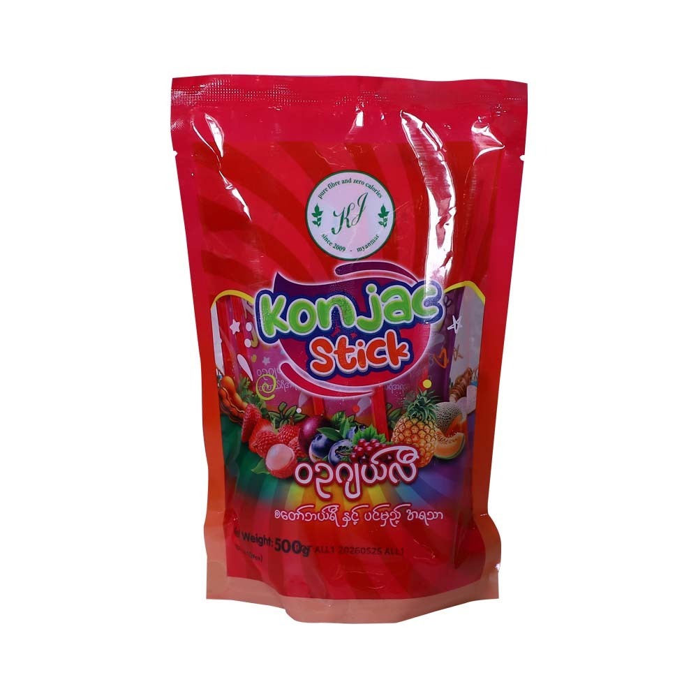 KJ Konjac Strawberry & Passion Jelly Stick 500G