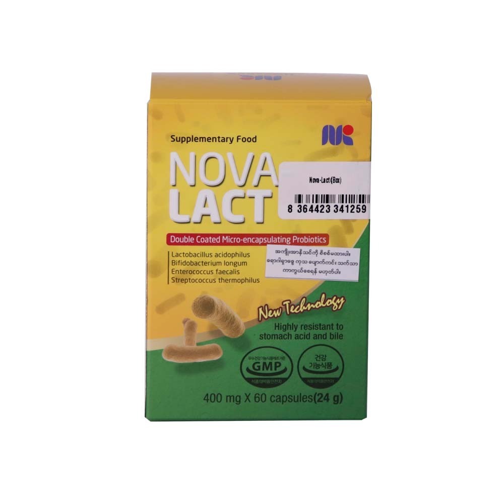 Nova-Lact Probiotics 400MG 10PCS 1 x 6