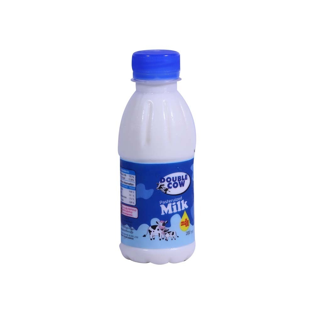 Double Cow Pasteurized Milk 200ML