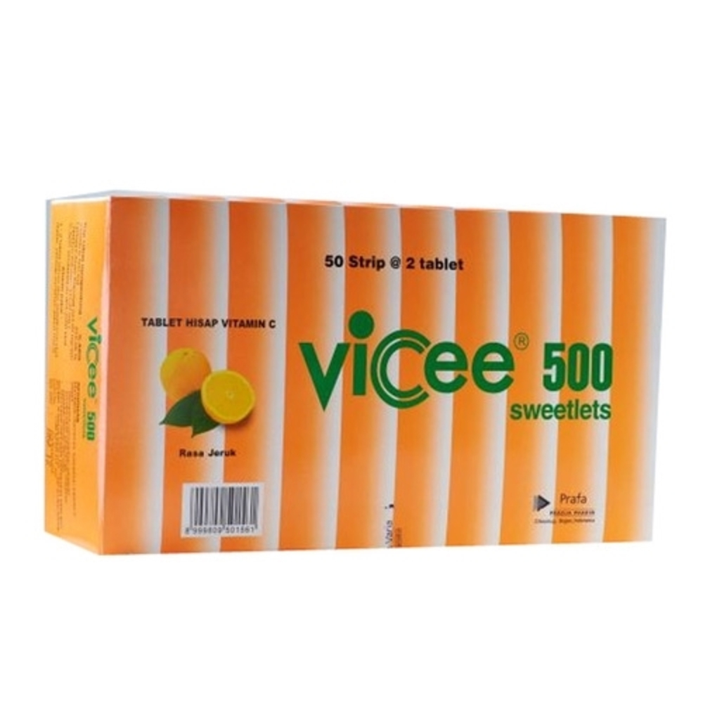 Vicee Vitamin-C 500Mg Orange Tablet 2`S