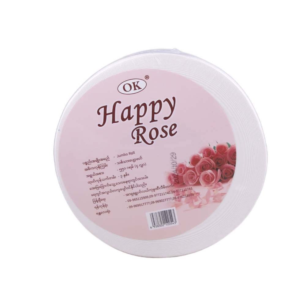 OK Happy Rose Bathroom Tissue Jumbo Roll 4Ply 550G