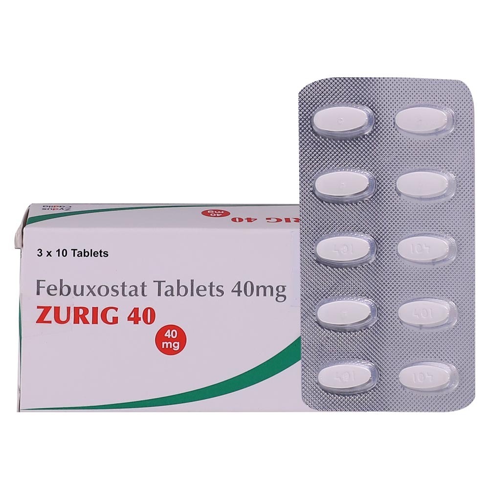 Zurig 40 Febuxostat 10Tabletsx3