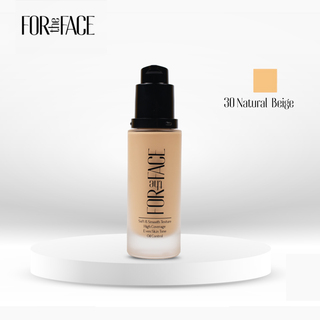 For The Face High Coverage Foundation 30ML (20 Sand Beige)