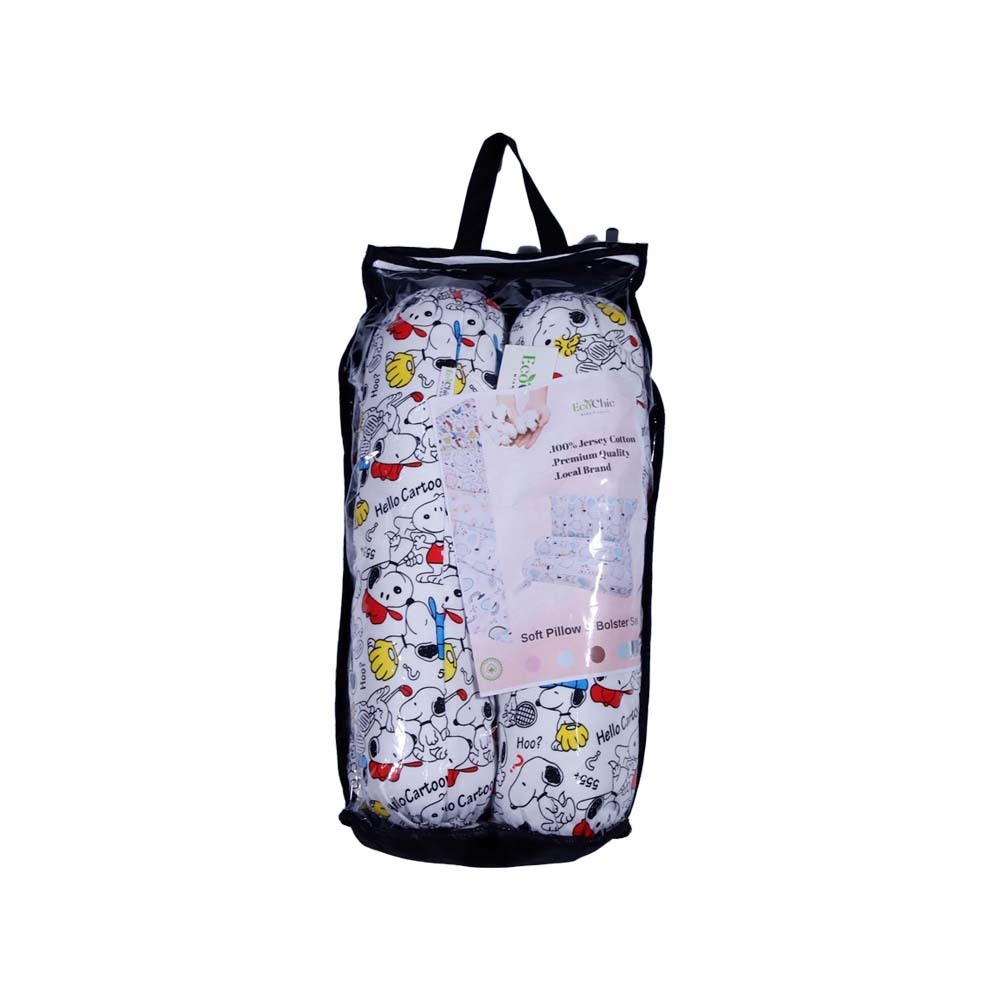 Eco Chic Soft Pillow & Bolster Set