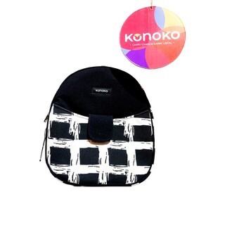 Konoko Circle Backpack Black Tweed K1018