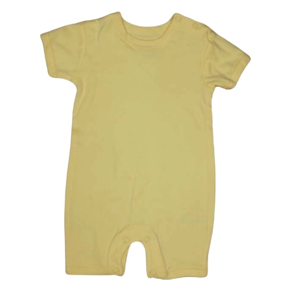 Te Te & Ta Ta Short Romper Short Sleeves Yellow 9-12 Months (2Pcs/1Set) KRP-S102