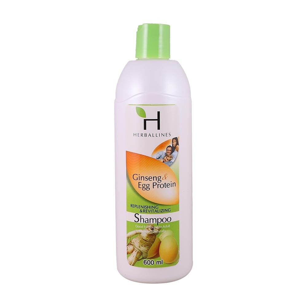 Herballines Shampoo Ginseng&Egg Protein 600ML