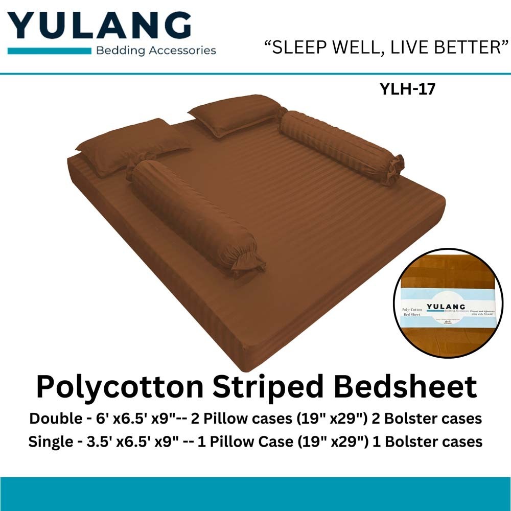 Yulang Hotel Stripped Single Bedsheet Set YLH-17S