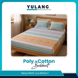 Yulang Poly Cotton Bedsheet Set Double (5PCS) YGJEB6-7872P