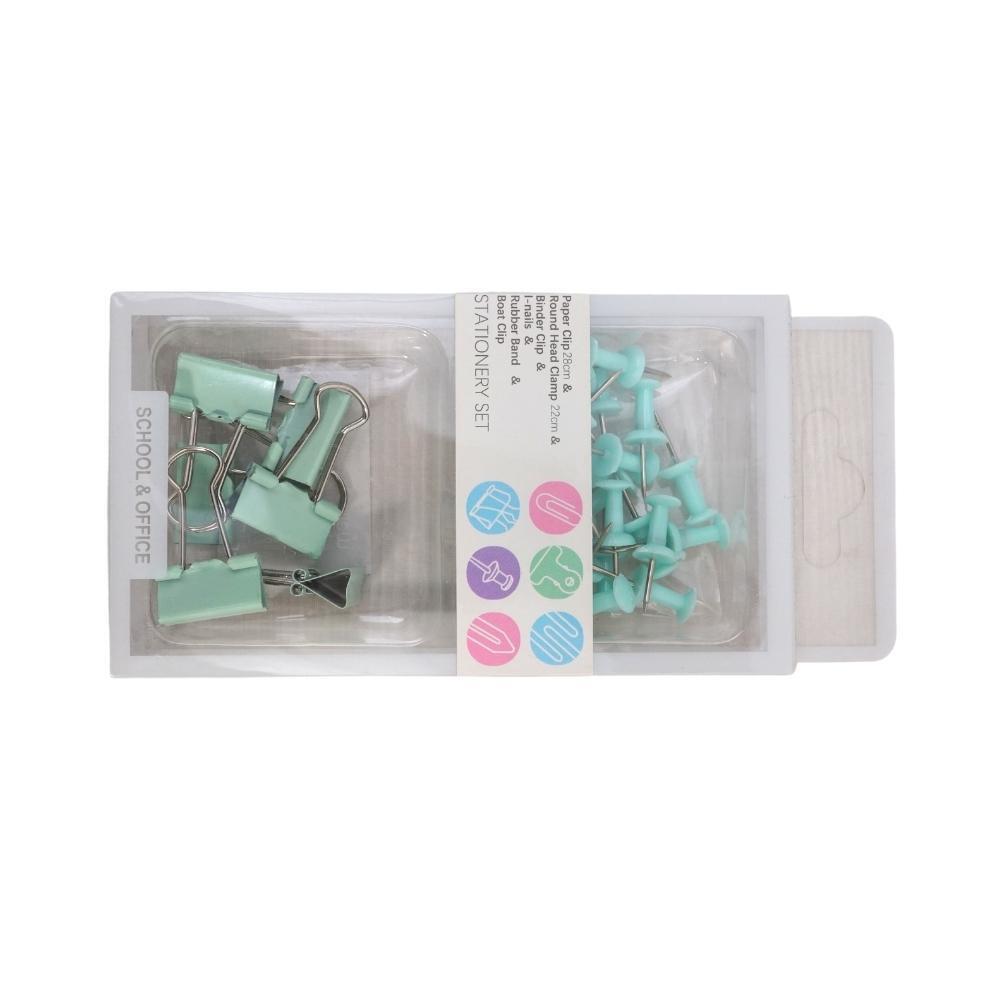 Stationery Push Pin & Clip Set A016872