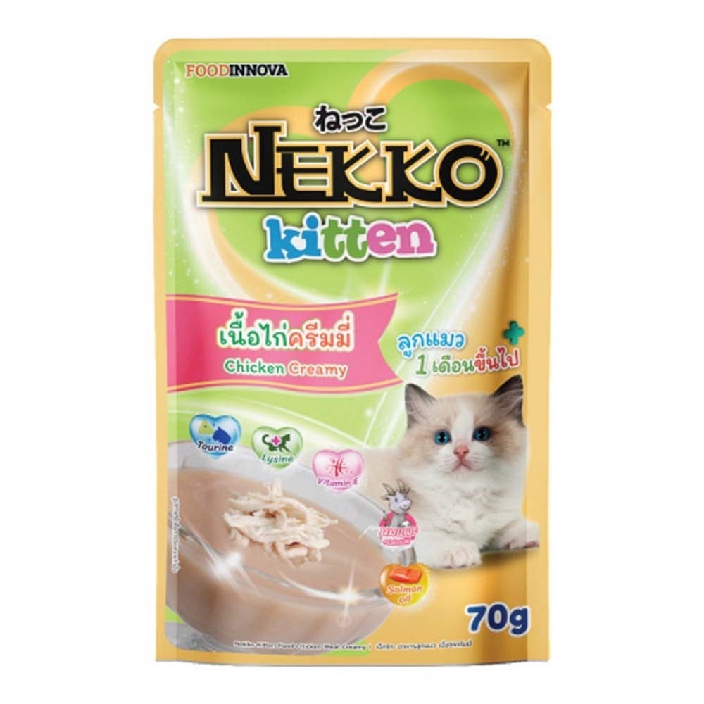 Gue Pet Nekkokitten N Chicken Creamy Green 70G
