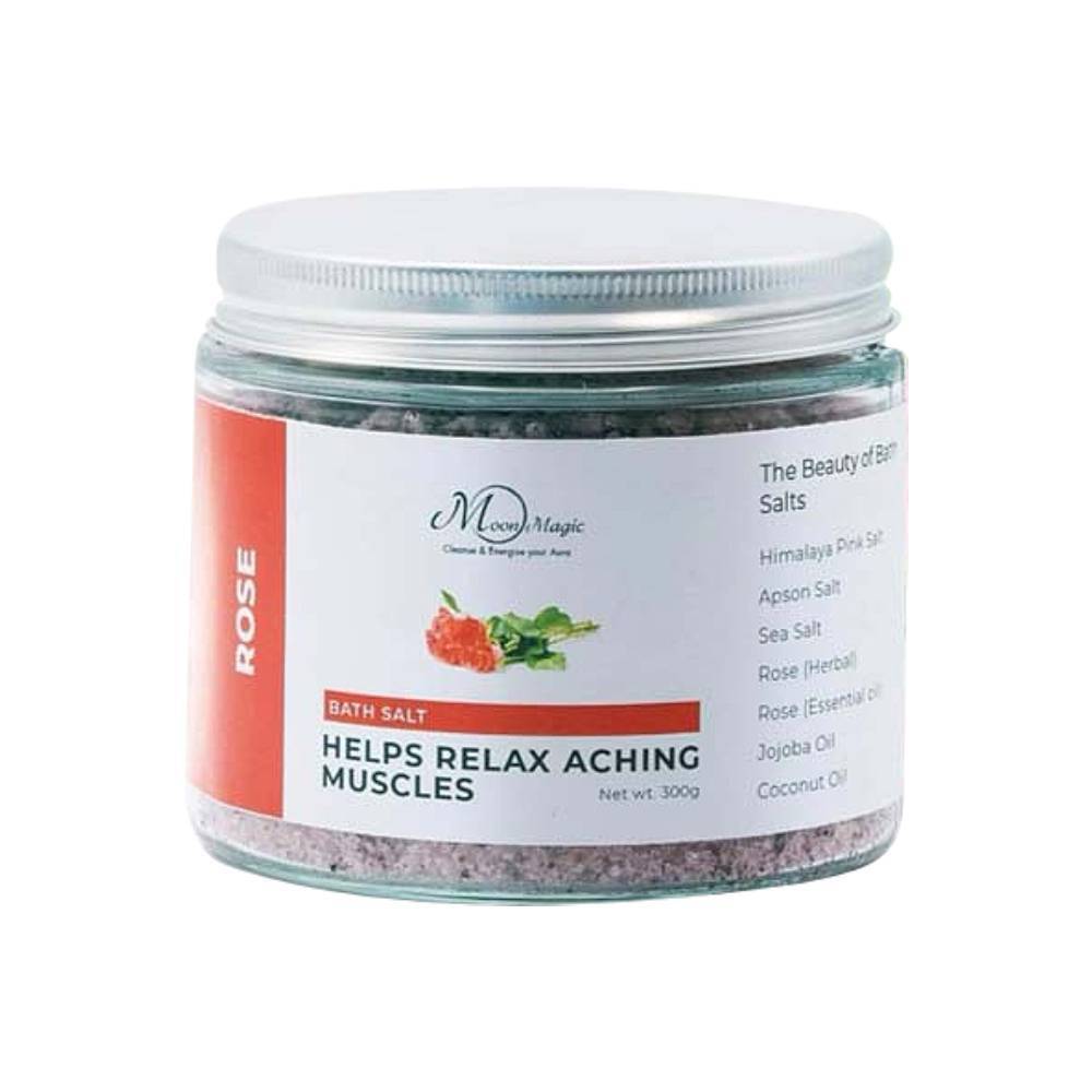 Moon Magic Crystal Healing Rose Energy Bath Salt