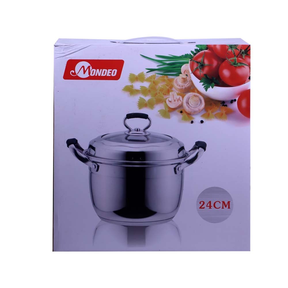 Mondeo Steel Sauce Pot with Lid 24cm MD-003-4